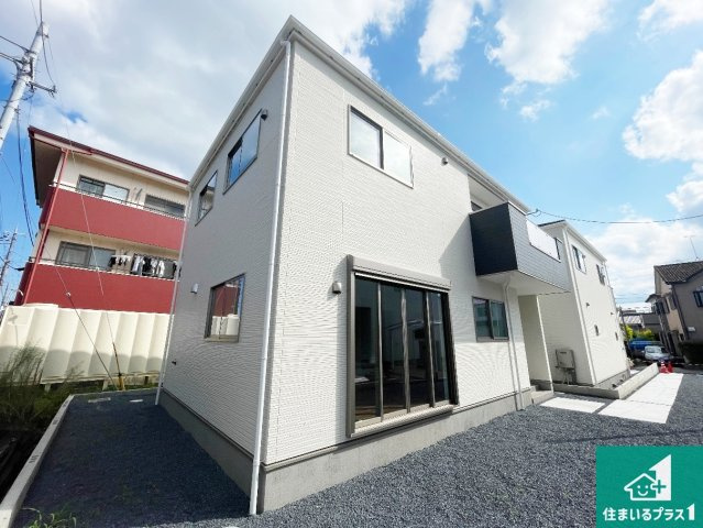 草津市川原　第2期　新築一戸建ての外観|周辺は落ち着いた街並みの住宅地！子育てがしやすい住環境です！