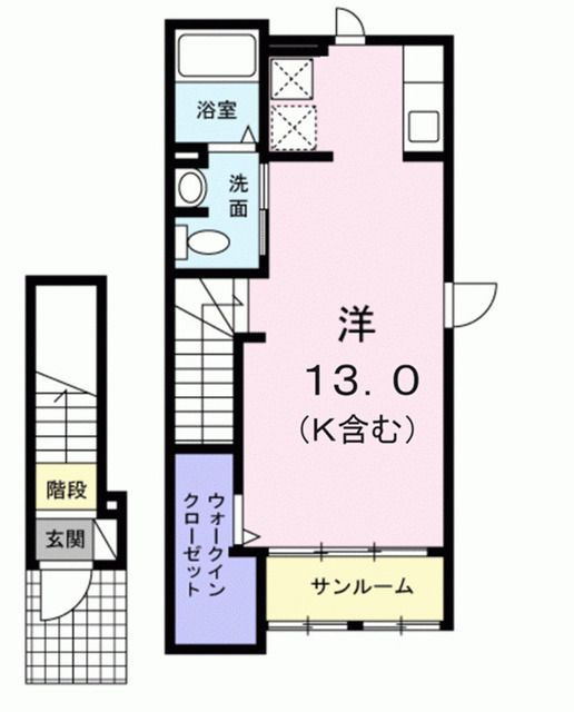 ピースフルⅡの間取り