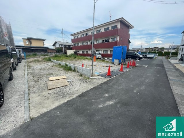 草津市川原　第2期　新築一戸建ての外観|周辺は落ち着いた街並みの住宅地！子育てがしやすい住環境です！まだ未完成ですが、現地でしかわからない事もございます。是非一度ご覧ください。