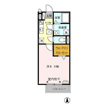 アムール・ルミエール　Ｂの間取り