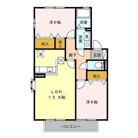 【間取り】 | エスポワールイノウエ2