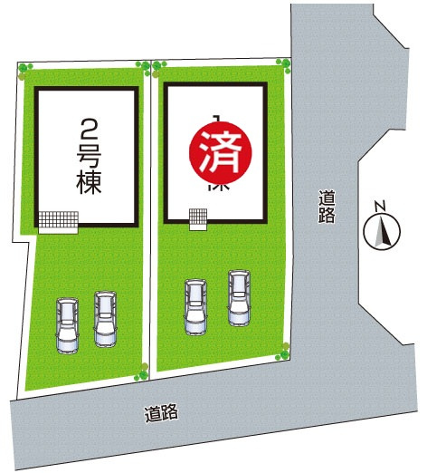 和歌山市塩屋　第4期　新築一戸建ての区画図|全2区画