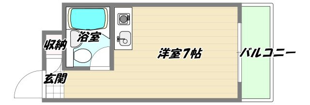 大阪市東淀川区相川２丁目の賃貸マンションの間取り