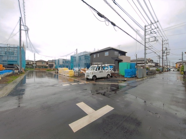 鴻巣市松原3丁目　新築一戸建て　（9区画）　06の前面道路含む現地写真|5/22撮影
