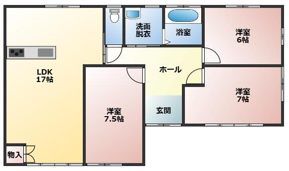 北諸県郡三股町大字樺山の中古一戸建の間取り