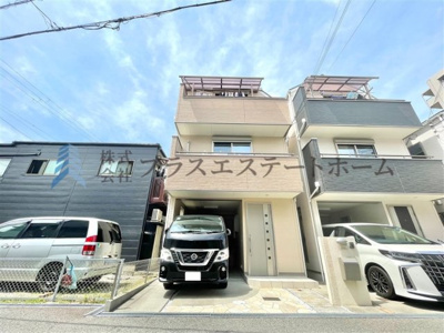 【外観】 | 兵庫区湊川町8丁目　戸建 | ハイルーフ車可能な車庫付き♪平成23年11月築♪