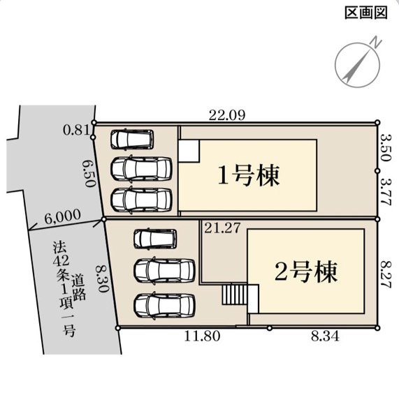 リーブルガーデン鹿児島市桜ヶ丘第三の区画図