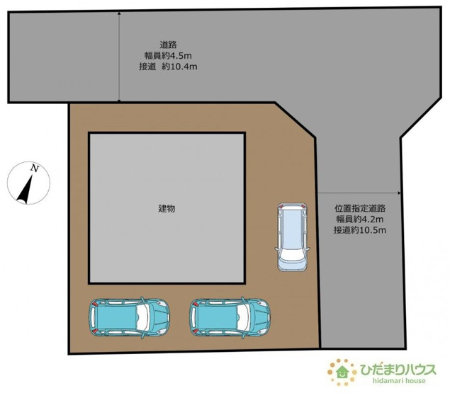 【区画図】 | 阿見町大字阿見　中古戸建 | カースペース3台分確保！
