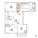 【間取り】 | 2LDK