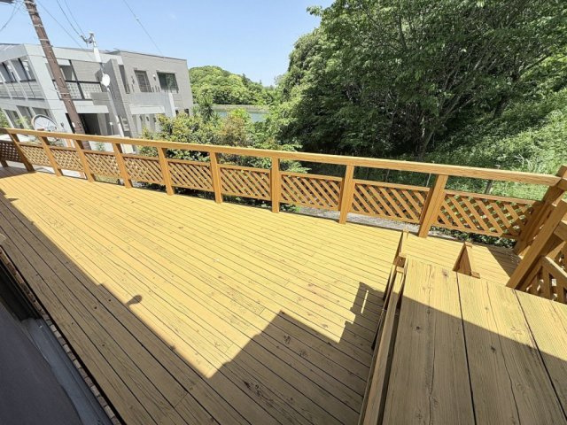 下北方町下郷のバルコニー