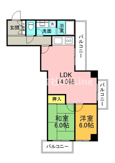 【間取り】 | ベルンガーデン東平