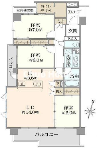 レクセルマンション北千住の間取り|全室6帖以上の3LDK。6階部分・南向き・南西角部屋住戸につきまして日当たり・通風・眺望良好。リフォーム施工が完了致しましたのでいつでも内覧が可能です。