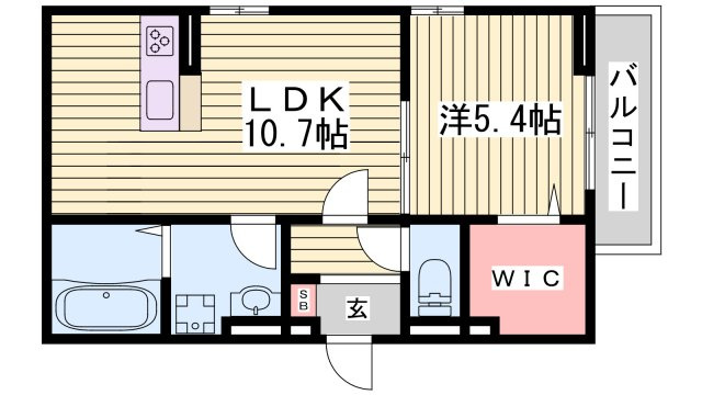 Bellplage魚住の間取り