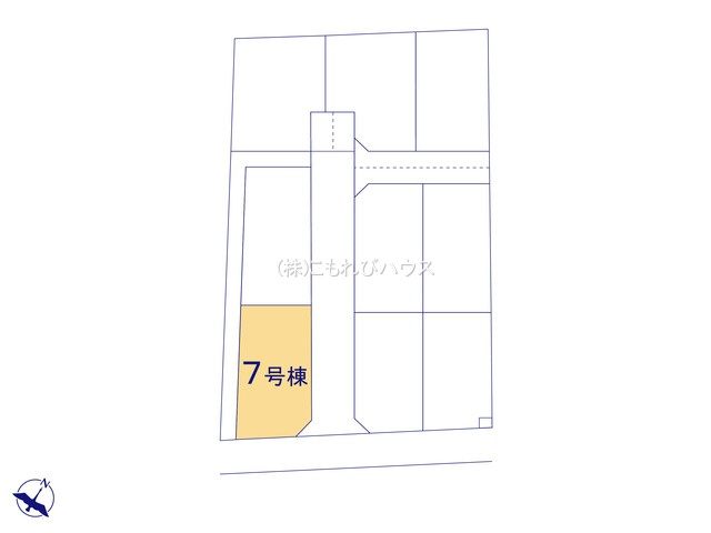 鴻巣市松原3丁目　新築一戸建て　（9区画）　07の区画図|【全9棟・7号棟】