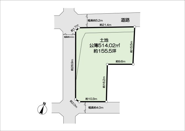 上甲東園１丁目　中古戸建の区画図