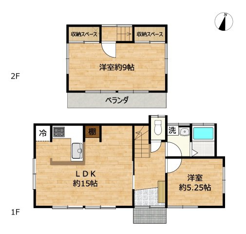 小山市間々田　中古戸建の間取り