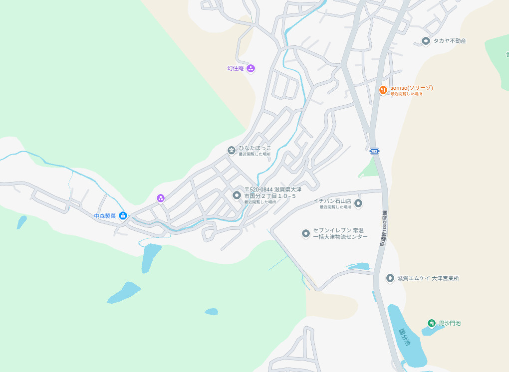 ★29(土)30(日)現地見学可能！★大津市国分　限定1邸の地図