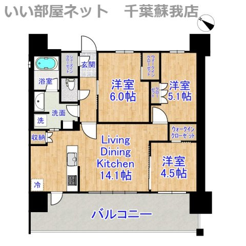センチュリー千葉みなとの間取り|ひと味違う？不動産屋のイメージを変えたい！『いい部屋ネット千葉蘇我店』へ是非お越しください♪