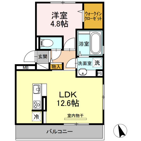 ボナール下硯川の間取り