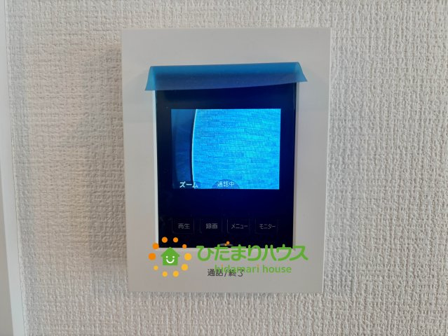 久喜市野久喜4期　新築一戸建て　02　リガーレのセキュリティ|モニター越しに来訪者を確認できるので安心です！