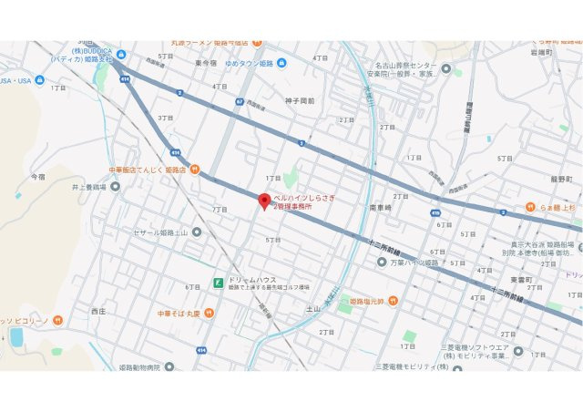 ベルハイツ白鷺Ⅱ　7階の地図