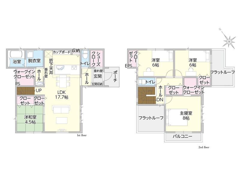 光市中央４丁目の新築一戸建の間取り