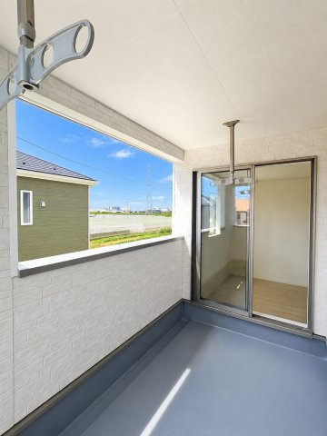 八潮市　南川崎　新築戸建　全11棟のバルコニー|陽当たり良好なバルコニーです