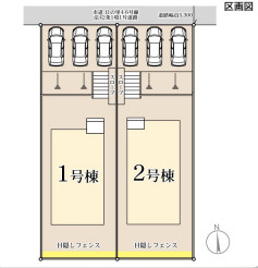 リーブルガーデン宗像市日の里4丁目の区画図