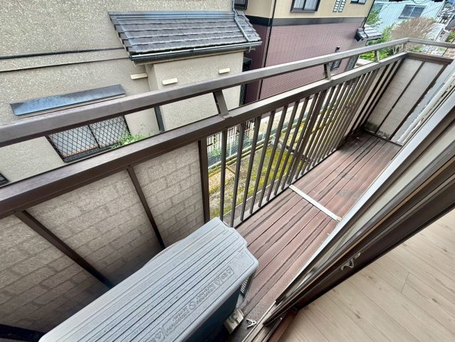 黒岩ハイツのバルコニー
