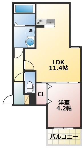 メゾンクレール御領の間取り