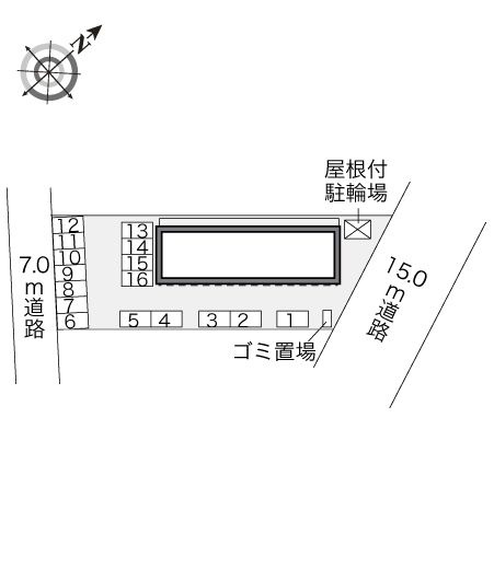 レオパレスエイトの区画図|多賀城　宮城野　仙台