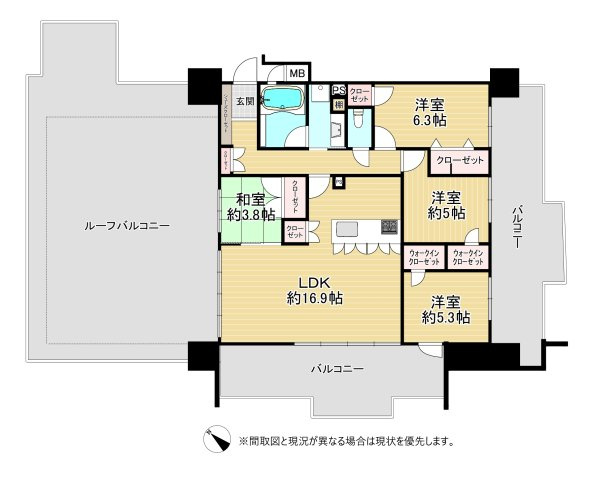 グランドパレス二島ザ・バークス（C-29）の間取り