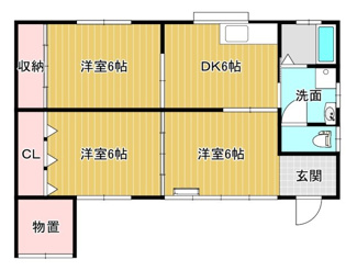 【間取り】 | 安倍住宅　２　　　