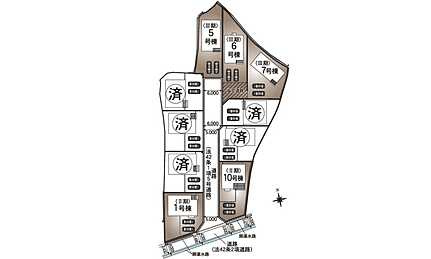 安芸郡熊野町城之堀1丁目の区画図