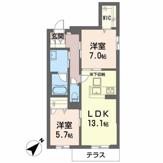 【間取り】 | ラ　シャンブル　クレール | ラ　シャンブル　クレール　１０１号室