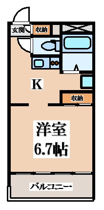 【間取り】 | レオパレスルナⅠ