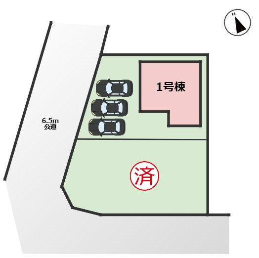 Re・Terrechez緑区梅里1期｜名古屋市の戸建ならホームアップの区画図