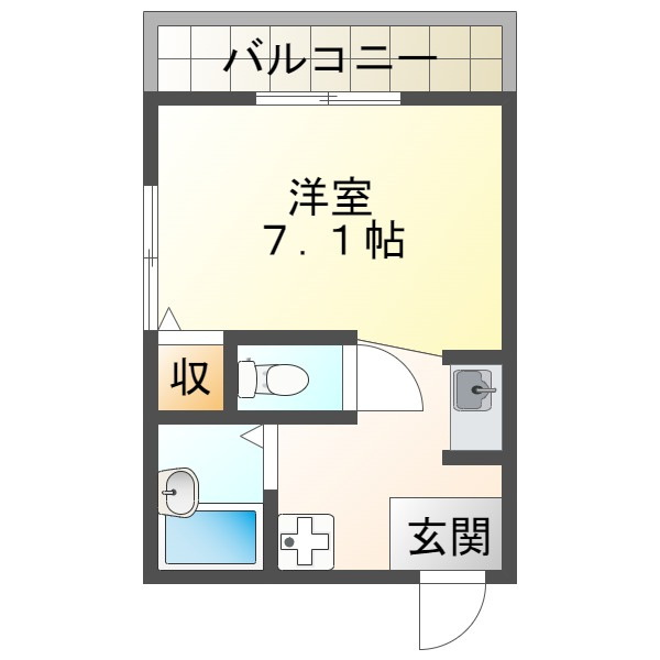 ヴィオス多聞の間取り
