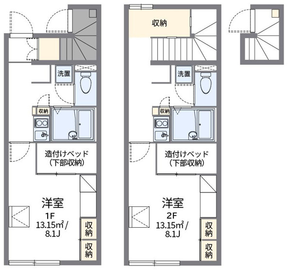 【間取り】 | レオパレストータスⅣ | 多賀城　宮城野　仙台