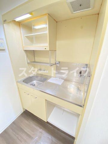 大阪市東淀川区東中島１丁目の賃貸マンションのキッチン