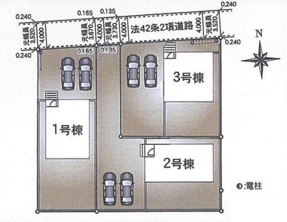 下妻市二本紀第2　1号棟　新築戸建の区画図