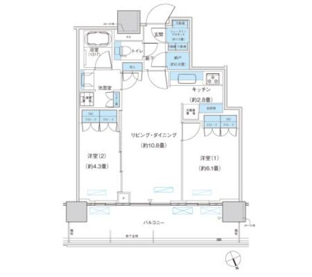 パークシティ柏の葉キャンパス　ザ・ゲートタワー　ウエストの間取り