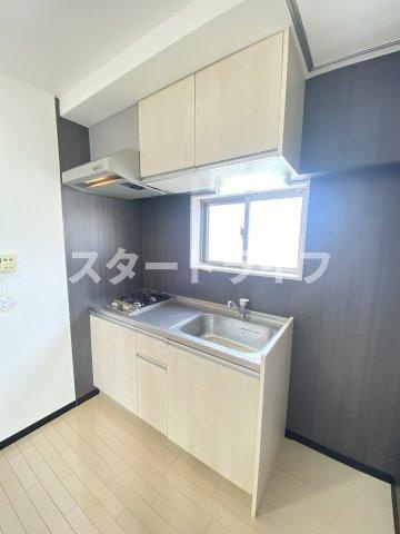 大阪市東淀川区東中島６丁目の賃貸マンションのキッチン