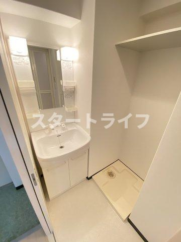 大阪市東淀川区東中島６丁目の賃貸マンションの洗面所