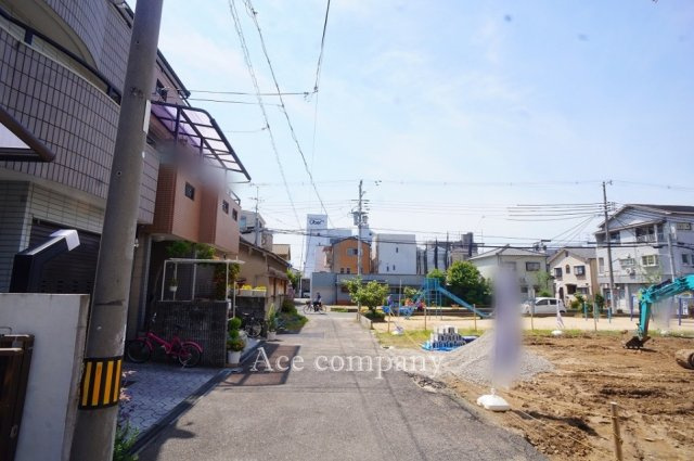 【前面道路含む現地写真】 | 平野区西脇1丁目 | 【前面道路：幅員約4ｍ】