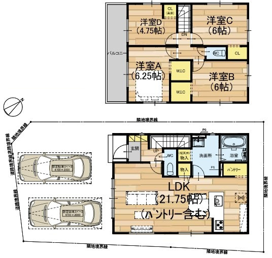 草津市川原3丁目1号棟　新築戸建て