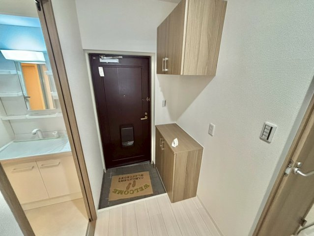 山田コーポの玄関