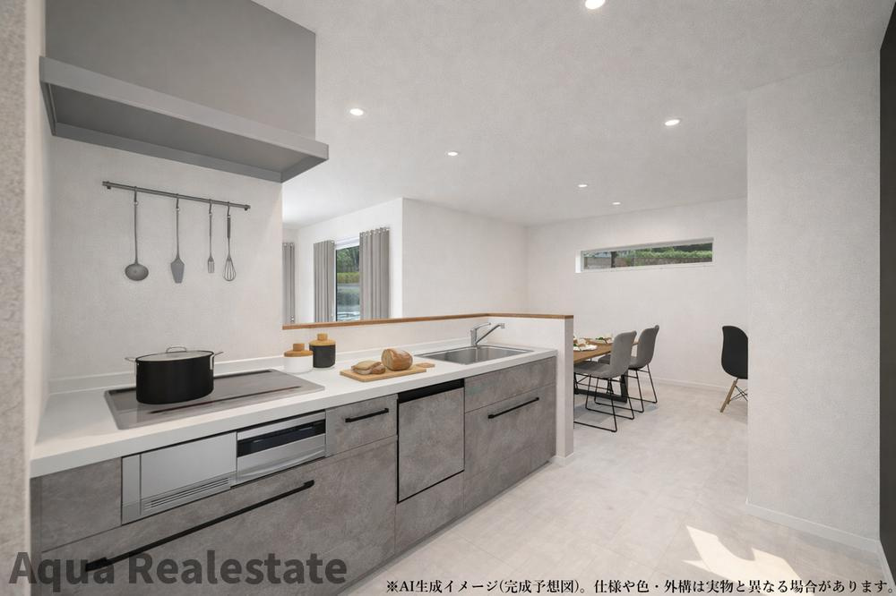 綾歌郡宇多津町岩屋の新築一戸建のキッチン|きれいなキッチンです