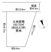川西市鼓が滝１丁目10の32　建築条件無し土地の画像