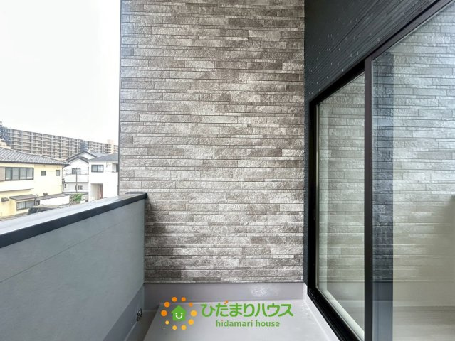 久喜市野久喜4期　新築一戸建て　05　リガーレのバルコニー|通風が良く、気持ちの良いバルコニーです！